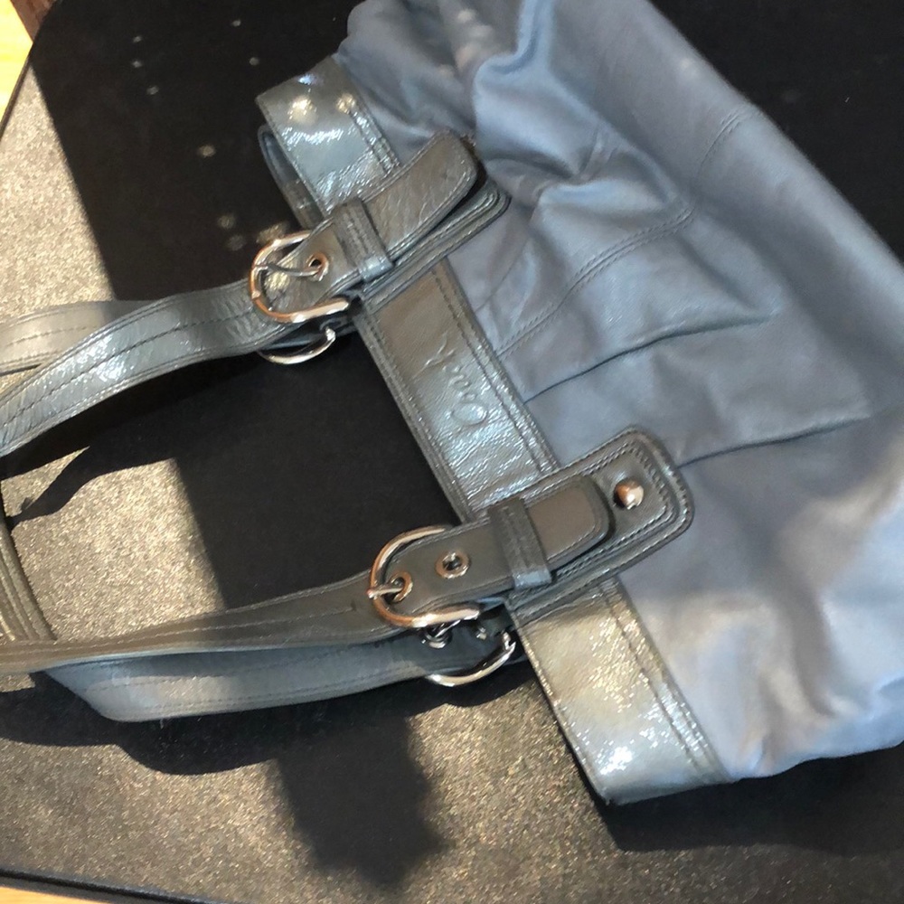 Coach Gray Leather Purse
